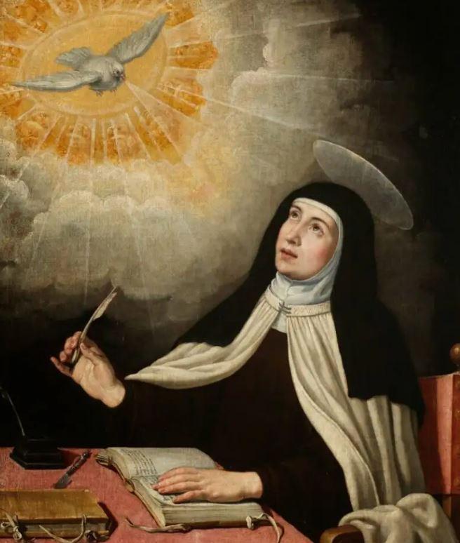 santa teresinha e revalações do espirito santo.JPG